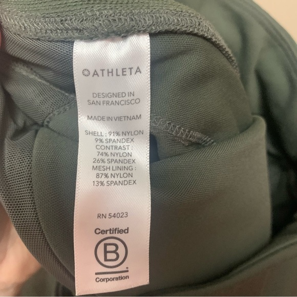 Athleta Headlands Hybrid Cargo Pants Size 4 Tall Olive Green Gray Flawed - Picture 11 of 15